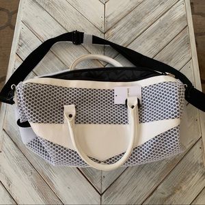 White gym bag